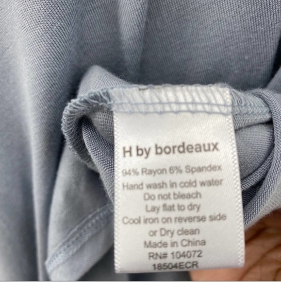 H by bordeaux light blue short sleeve top size 3x nwt Nordstrom rack - Picture 9 of 9